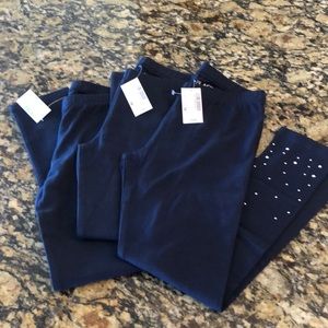 Bundle NWT 3 Children’s Place Girls Navy Leggings